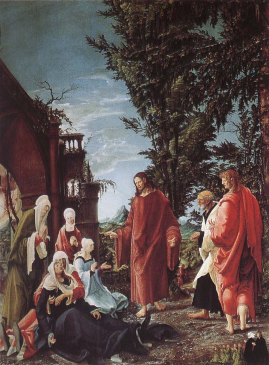 Christ takes farval of their mother